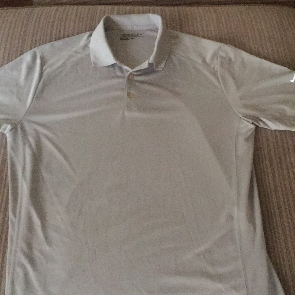Gray Nike polo golf shirt